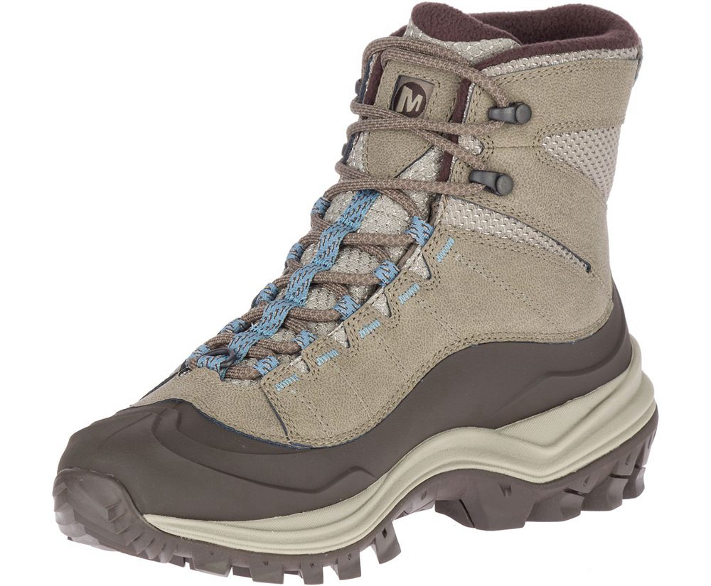 Merrell Boots Grey - Thermo Chill Mid Shell Waterproof - Womens 21BVCTLUR
